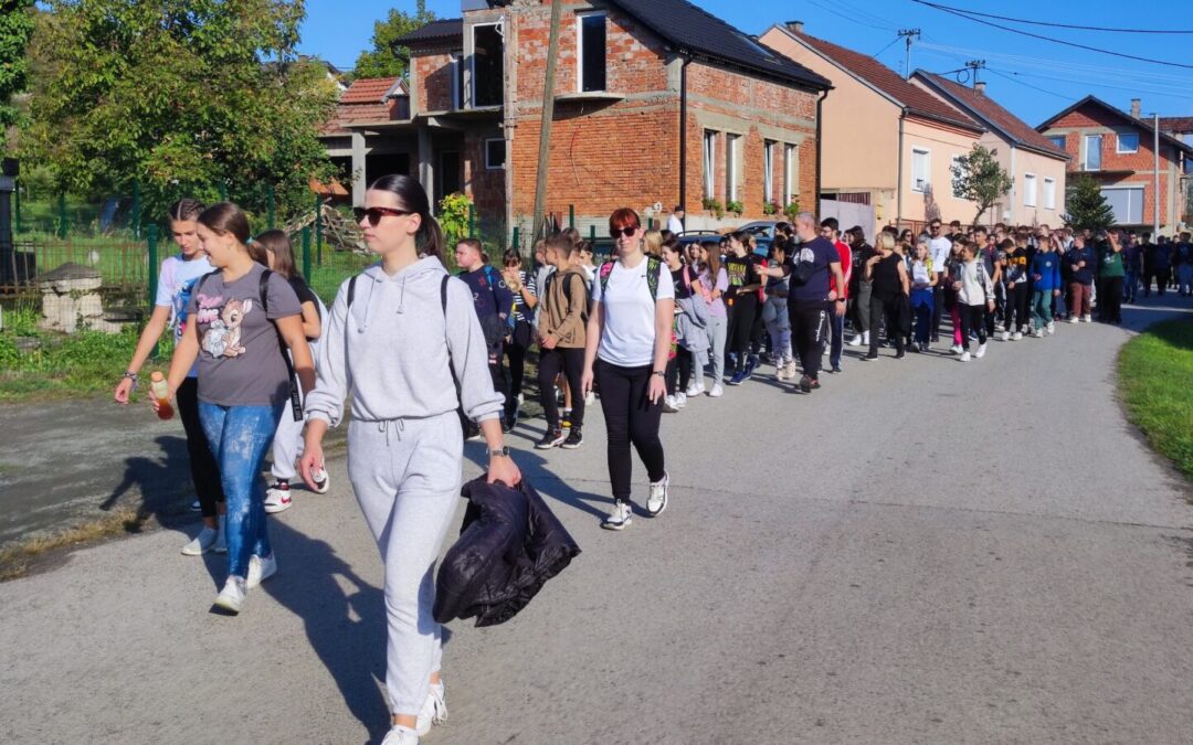 Pješačenje učenika povodom Europskog dana bez automobila