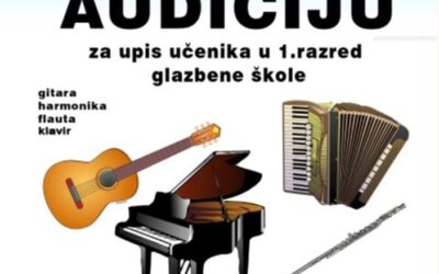 Audicija za upis u glazbenu školu