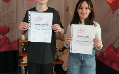 Nagrađeni učenici na literarnom natječaju povodom Valentinova