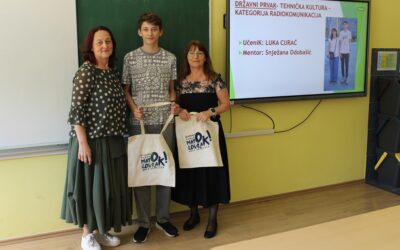 Dodijeljene zahvalnice najboljim učenicima na školskim natjecanjima i njihovim mentorima